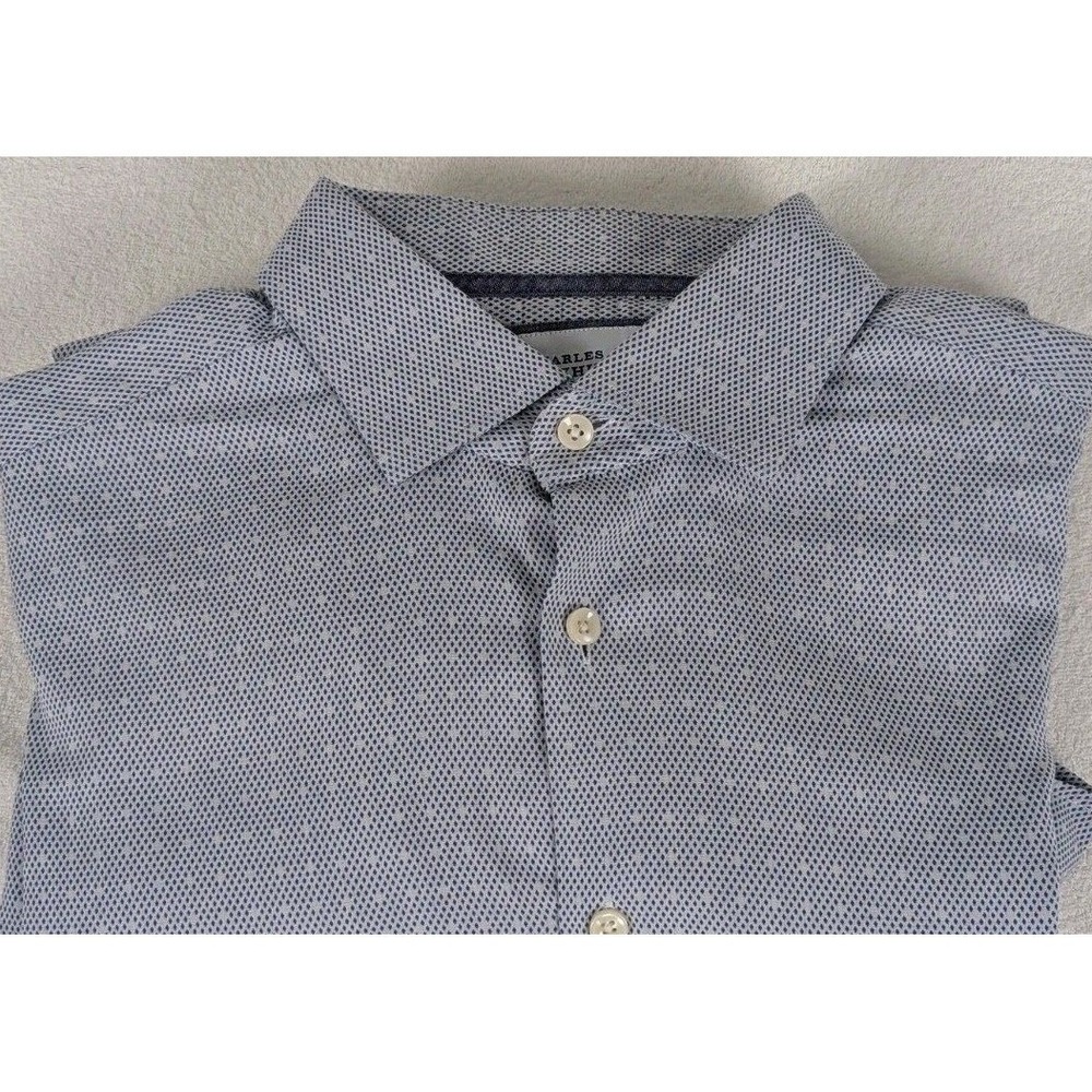 Lot of 3: Charles Tyrwhitt Men's 17/37 - XL Dress Shirt Long Sleeve Patterned - Picture 5 of 12